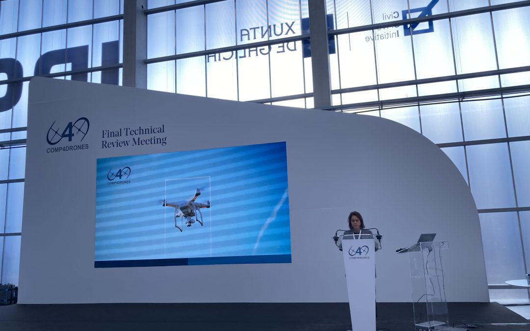 Las demostraciones de vuelo del proyecto Comp4Drones consolidan el CIAR de Rozas como referente en Europa para testamentar tecnologías innovadoras con sistemas no tripulados