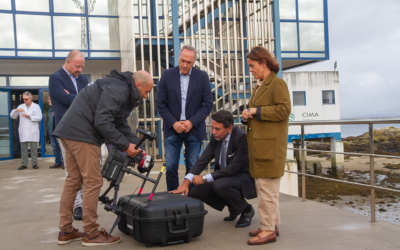 La Xunta prueba el uso de drones e inteligencia artificial para obtener información actualizada del crecimiento y evolución de la presencia de semilla de mejillón en el litoral gallego